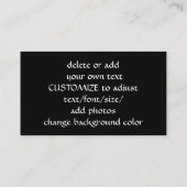 モノグラムと赤くそして黒い 名刺 (裏面)