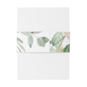 モノグラムと赤面結婚フローラ 招待状ベリーバンド (裏面例)