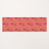 モノグラムと雲パターンのヨガマット ヨガマット (裏面(横))