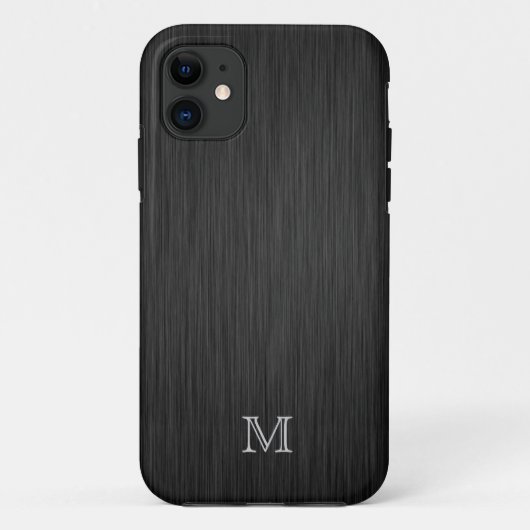 モノグラムによってブラシをかけられる金属の一見のiPhone 5の箱 Case-Mate iPhoneケース (裏面)