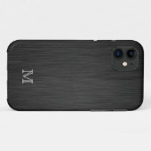 モノグラムによってブラシをかけられる金属の一見のiPhone 5の箱 Case-Mate iPhoneケース (裏面(横))