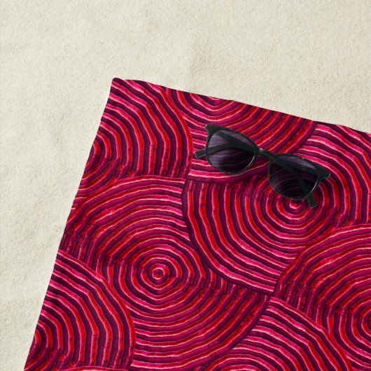 モノグラムに目まいがする ビーチタオル (インサイチュ)