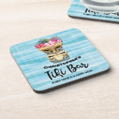 モノグラムのおもしろいビーチティキバーパーティー コースター (左側)