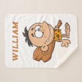 モノグラムのおもしろい漫画のアートワーク シェルパブランケット (正面(横))