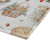 モノグラムのお洒落フローラ カッティングボード (角)