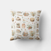 モノグラムのお洒落フローラ クッション (裏面)