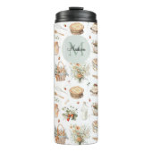 モノグラムのお洒落フローラ タンブラー (正面)