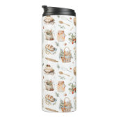 モノグラムのお洒落フローラ タンブラー (回転右)