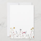 モノグラムのお洒落水結婚色 招待状 (裏面)