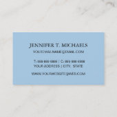 モノグラムのかわいいヨットパターン1 名刺 (裏面)