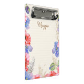 モノグラムのかわいらし水彩 ミニクリップボード (アングル)