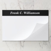 モノグラムので大きい事務机のパッド ペーパーパッド (折り畳み)