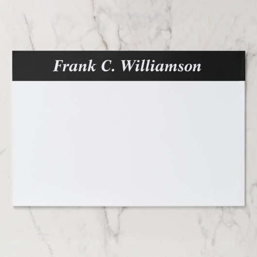 モノグラムので大きい事務机のパッド ペーパーパッド (正面)