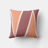 モノグラムので幾何学的なパターンオレンジMarsala クッション (裏面)