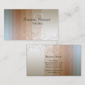 モノグラムので抽象的な名刺 名刺 (正面/裏面)