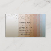 モノグラムので抽象的な名刺 名刺 (裏面)