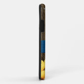 モノグラムので青く素朴なヒマワリ Case-Mate iPhoneケース (裏面/右)