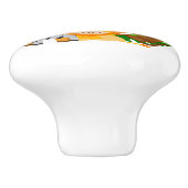 モノグラムのなかわいい動物の友人 セラミックノブ (側面)