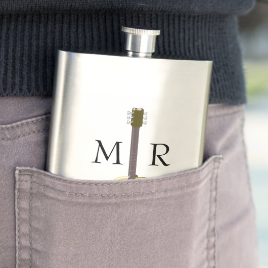 モノグラムのなアコースティックギター フラスク (インサイチュ)