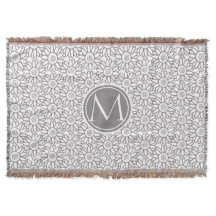 モノグラムのなエレガントなヒマワリパターン