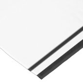 モノグラムのなクラシックで黒いボーダー テーブルクロス (アングル)