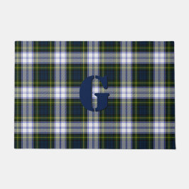 モノグラムのなゴードンの服の格子縞のドア・マット ドアマット