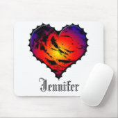 モノグラムのなハートのmousepad マウスパッド (マウス)