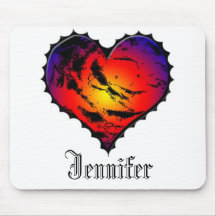 モノグラムのなハートのmousepad