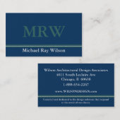 モノグラムのなプロフェッショナル 名刺 (正面/裏面)