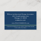 モノグラムのなプロフェッショナル 名刺 (裏面)