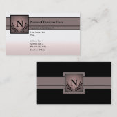 モノグラムのなプロフェッショナル 名刺 (正面/裏面)