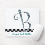 モノグラムのなマウスパッド-手紙B マウスパッド (マウス)