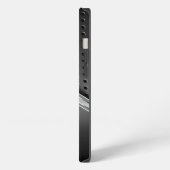 モノグラムのなモダンな金属一見 iPhoneケース (左側面)