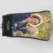 モノグラムのな一流の原稿のタイポグラフィの写真 ゴルフヘッドカバー (正面)