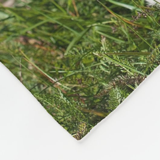 モノグラムのな及び示されるパーソナライズな4つの写真のコラージュ フリースブランケット (角)