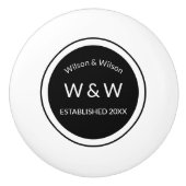 モノグラムのな家のラベルの陶磁器のノブ セラミックノブ (正面)