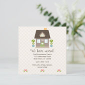 モノグラムのな家の新しい住所発表 案内状 (スタンド正面)