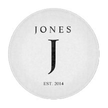 モノグラムのな家族のイニシャルのまな板