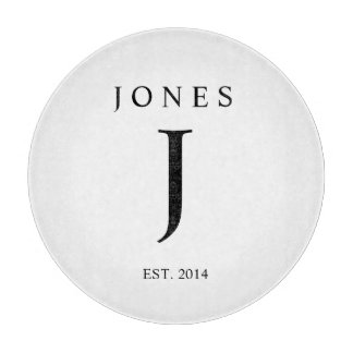 モノグラムのな家族のイニシャルのまな板 カッティングボード