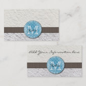 モノグラムのな手すき紙 名刺 (正面/裏面)