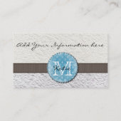 モノグラムのな手すき紙 名刺 (裏面)