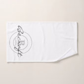 モノグラムのな浴室タオルセット バスタオルセット (ハンドタオル)