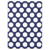 モノグラムのな海軍及びオレンジ緑の大きい水玉模様 クリップボード (裏面)