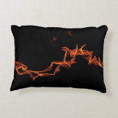 モノグラムのな炎のカスタム アクセントクッション (裏面)