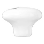 モノグラムのな白いエレキギター セラミックノブ (側面)