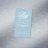 モノグラムのな簡単なレタリング マグネット名刺 (インサイチュ)