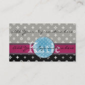 モノグラムのな銀製の星 名刺 (裏面)