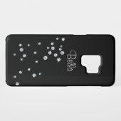 モノグラムのな黒ダイヤ Case-Mate SAMSUNG GALAXYケース (裏面(横))