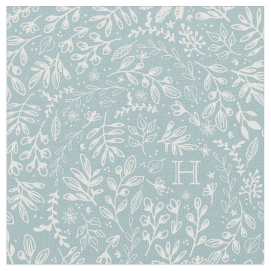 モノグラムのな|の収穫の花 ファブリック (クローズアップ)