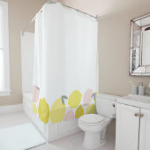 モノグラムのな|ピンクのレモネード シャワーカーテン (インサイチュ)